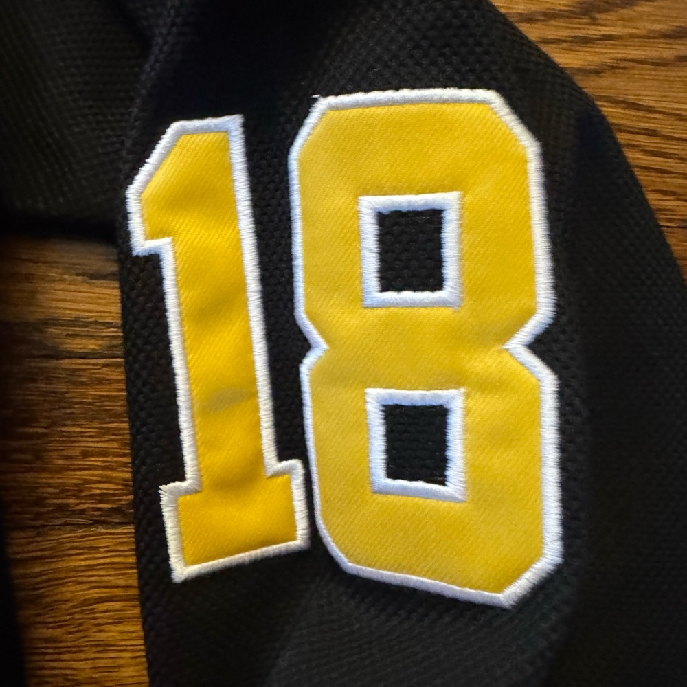 #541 HAPPY GILMORE BOSTON Black and Yellow Hockey Jersey - Picture 5 of 12